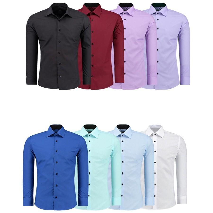 Combo 3 sản phẩm áo sơ mi nam chọn màu như hình, sơ mi nam trơn giá rẻ không nhăn dáng hàn quốc