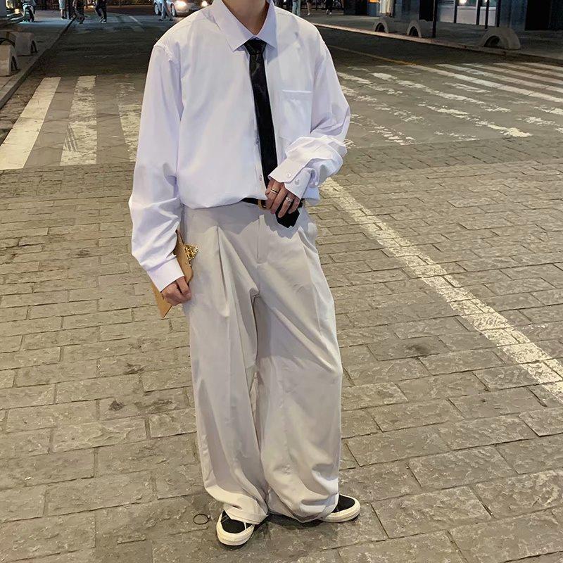 Áo Sơ Mi Tay Dài Thời Trang Hàn Quốc Cho Nam Size S-2Xl