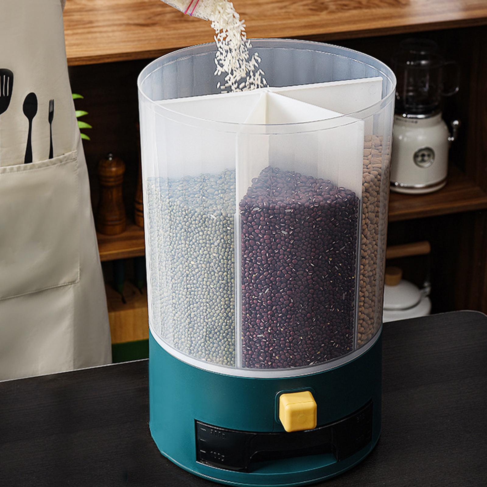 10KG Cereal Bucket Grain Dispenser Rice Dry Food Storage Organizer