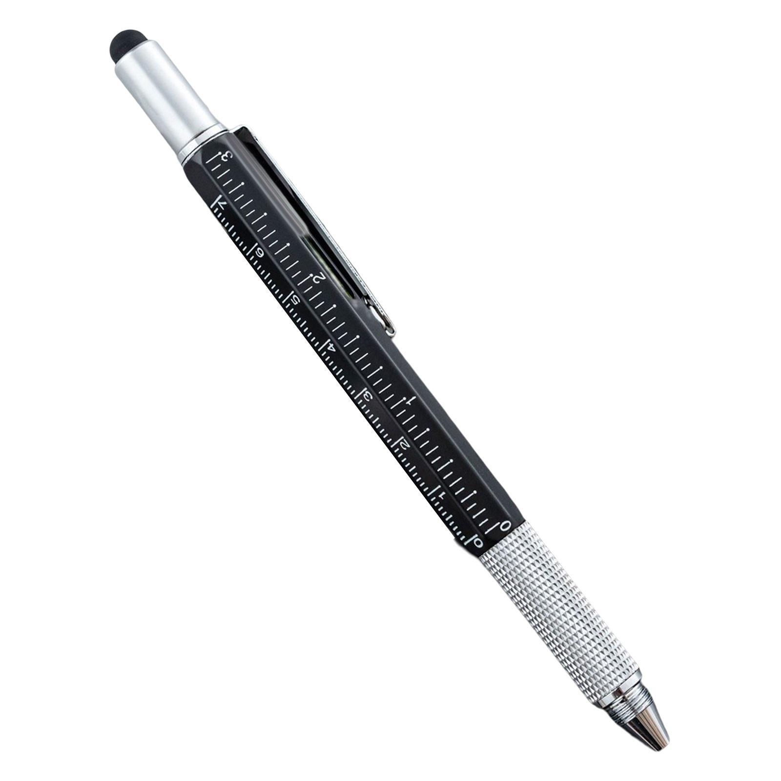 Multitool Pen Gift Pen for Men Level Gauge Touch Screen Stylus Ruler