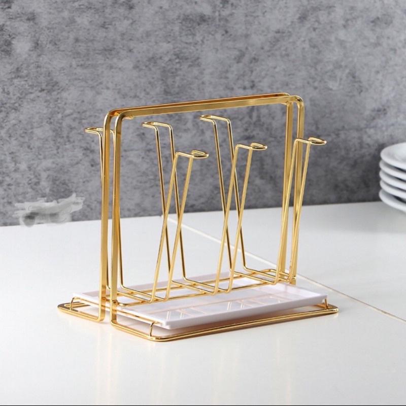 BỘ BÌNH 6 CỐC THUỶ TINH KÈM KHAY VÀ GIÁ ÚP