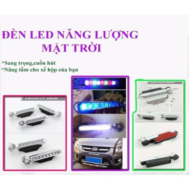 2 chiếc Đèn led năng lượng gió trang trí xe ô tô xe máy