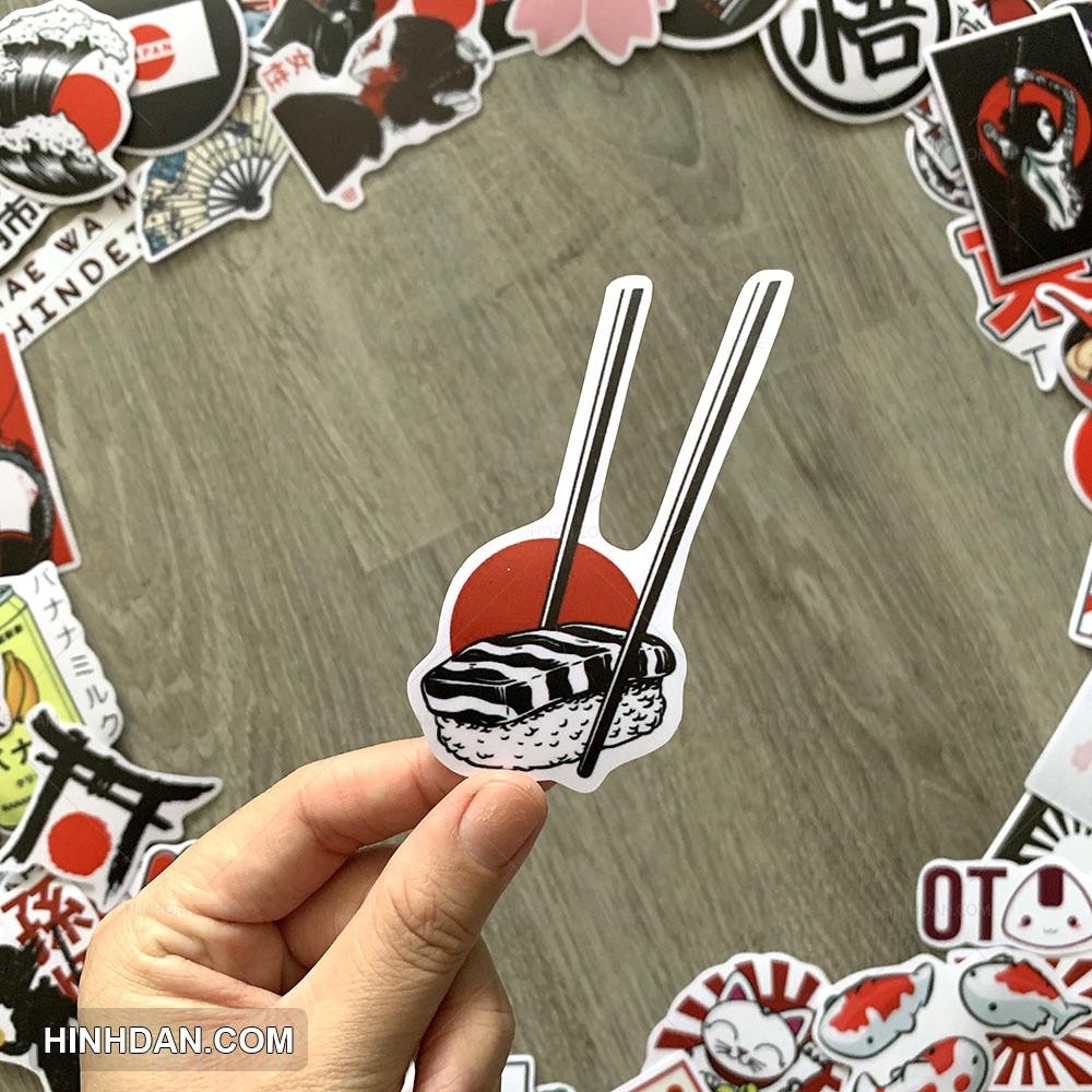 Sticker phong cách Nhật Bản - Japan - Dán Trang Trí - Chống Nước Chống Nắng