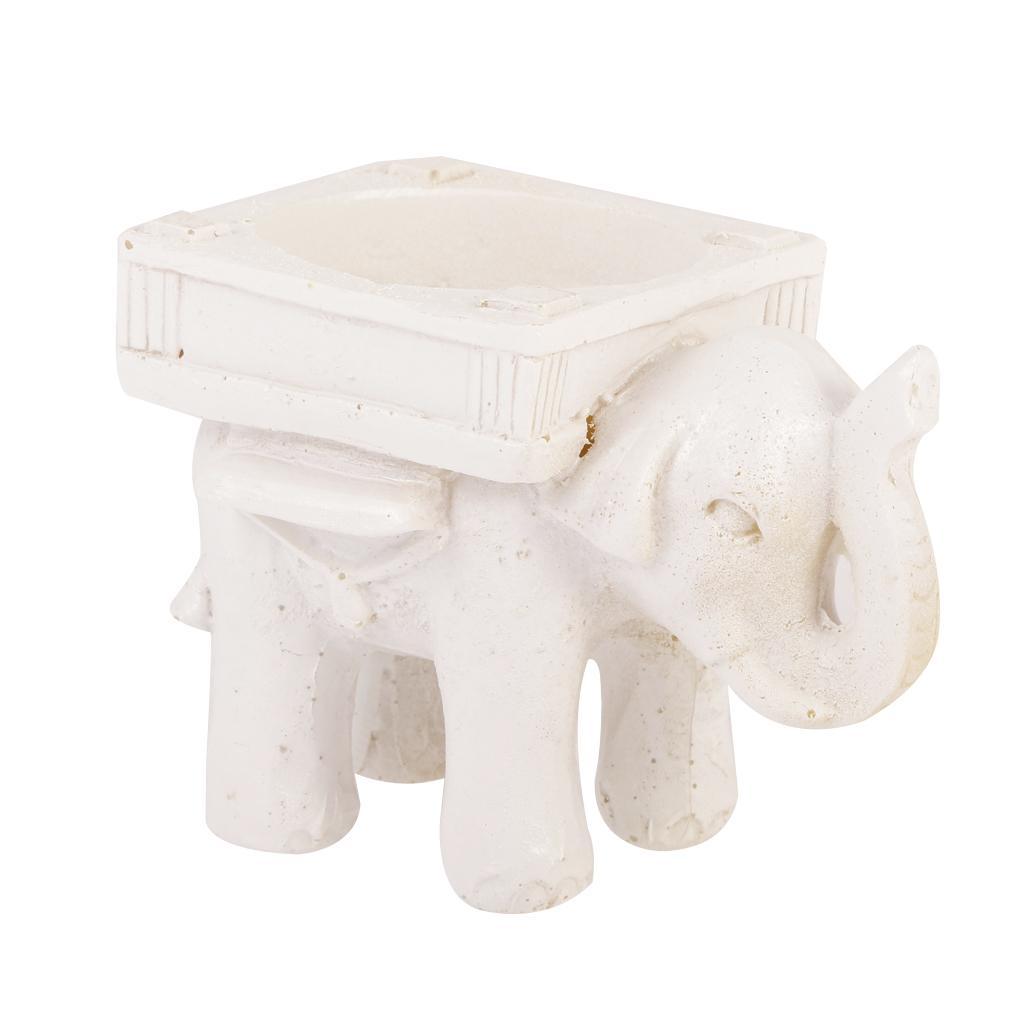 Wedding Favors Lucky Elephant Tealight Candle Holder Home Decoration White