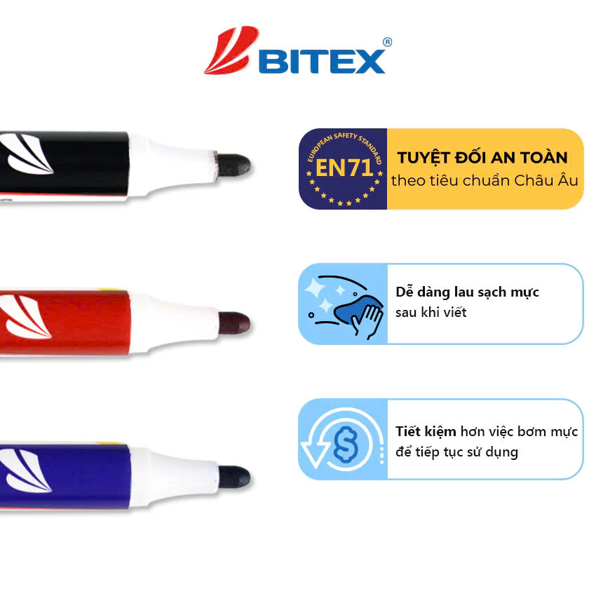 Bút Lông Bảng Bitex  WB01 ( 1 Cây/Mực Đen)