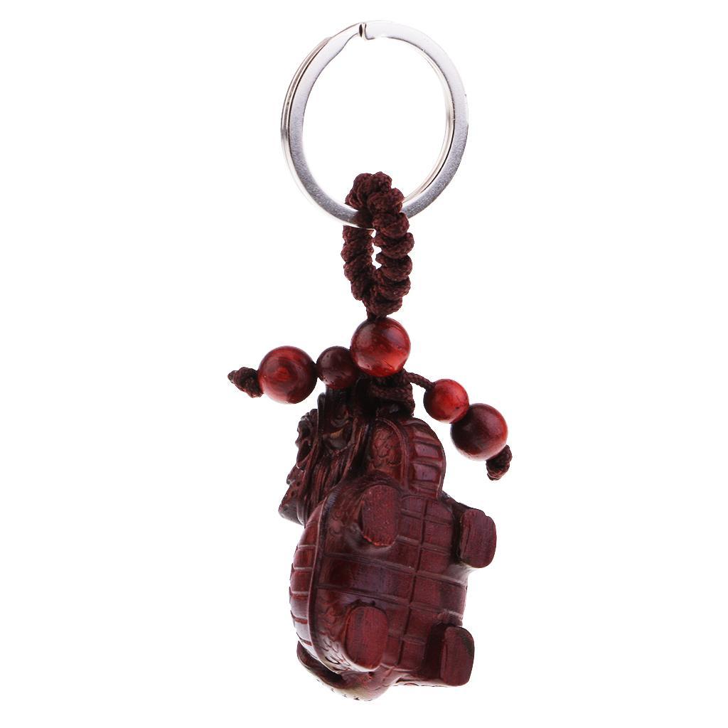 Animal Handmade Wood Keyring Charm Gift Car Purse Handbag Pendant Keychain