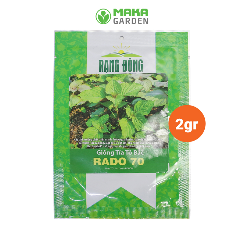 Hạt giống Tía Tô Bắc Rado 70 - Gói 2Gr- Dễ Chăm Sóc, Trồng Quanh Năm