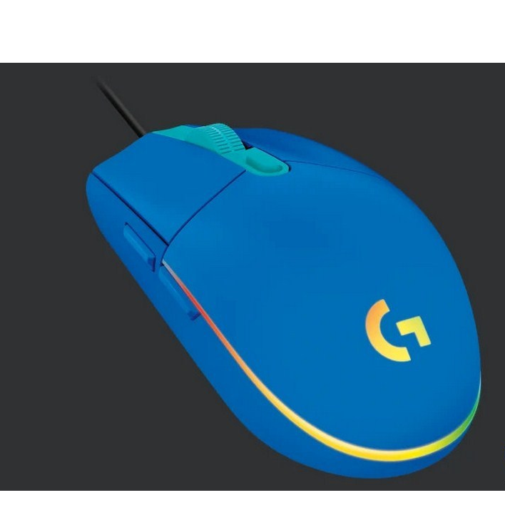 Chuột Gaming Logitech G203 LIGHTSYNC - RGB, màu xanh- Hàng chính hãng