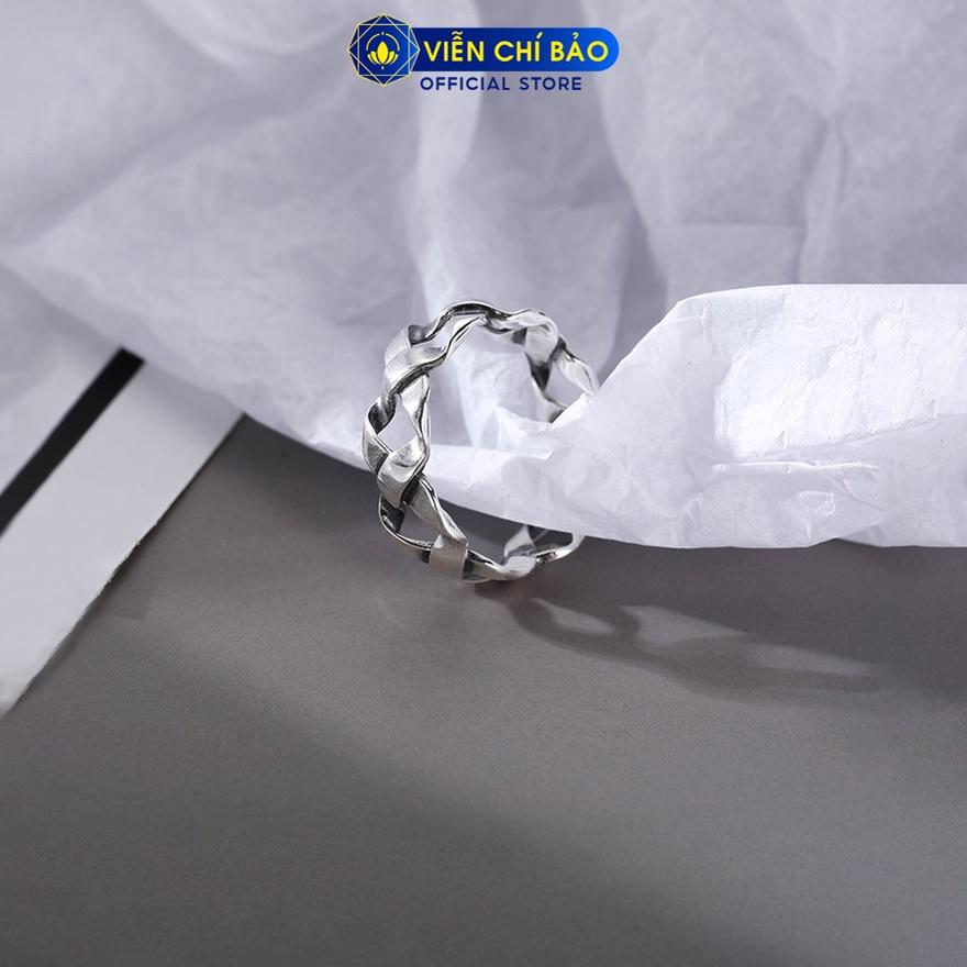 Nhẫn bạc nữ xích đan chất liệu bạc 925 thời trang phụ kiện trang sức nữ thương hiệu Viễn Chí Bảo N000720
