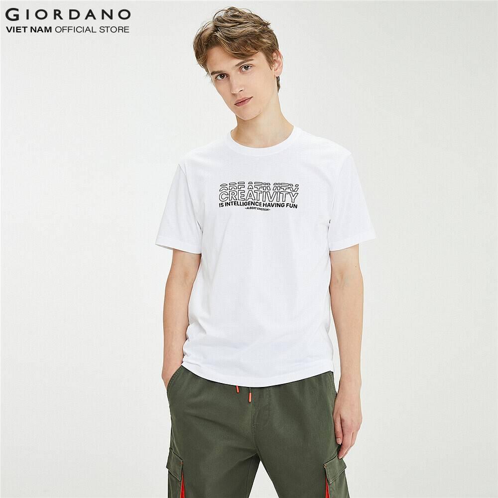 Áo Thun Ngắn Tay Cổ Tròn Nam Giordano Msg Printed Tee 01091208