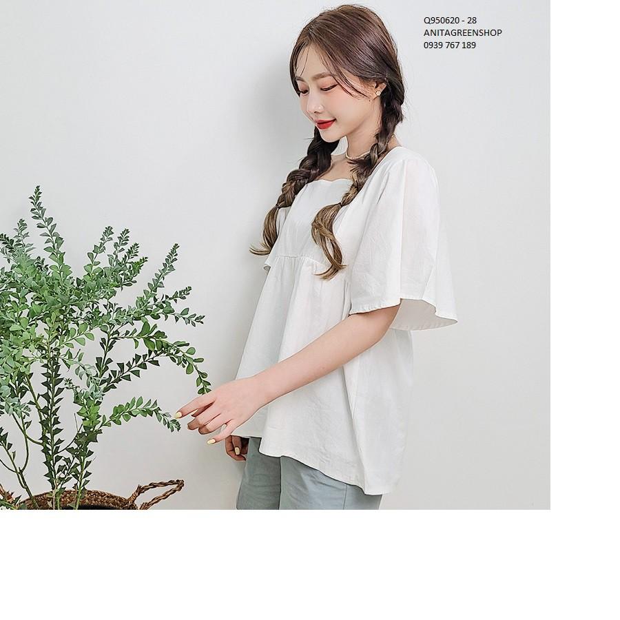 Q950620 ÁO BABYDOLL CỔ VUÔNG