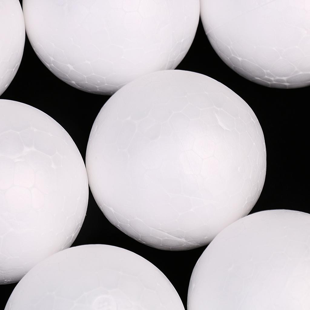20x White Modeling Foam Balls Styrofoam for Craft Christmas DIY 4cm 5cm