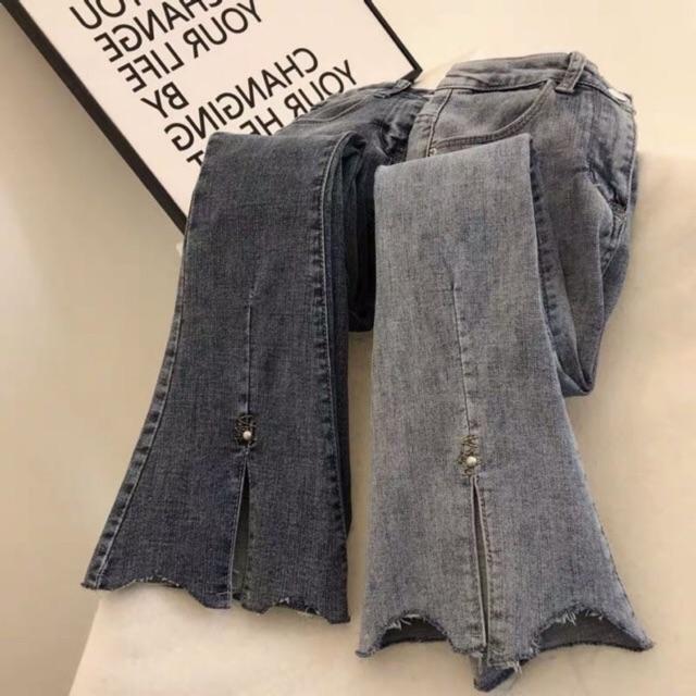 Quần ống loe có bigsize_ quần xẻ lai_ quần jeans ống loe kiểu