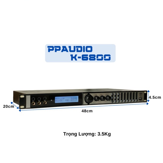 Vang Cơ PPaudio K-6800 - Hàng Chính Hãng