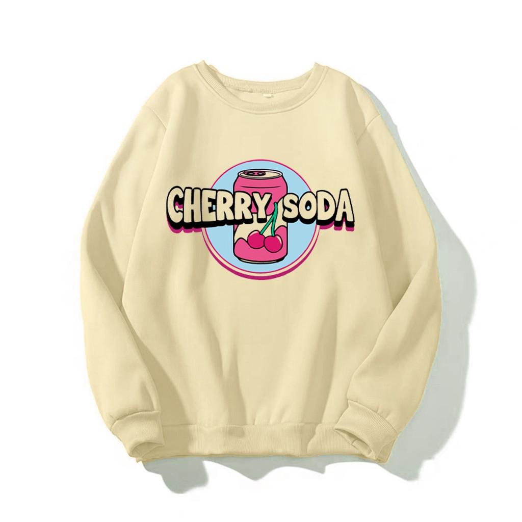 Áo sweater Unisex in Chery Soda