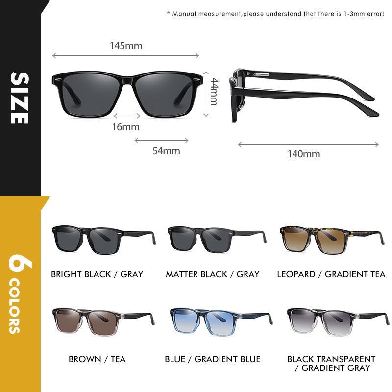 LIOUMO 2021 Siêu Nhẹ TR90 Kính Mát Nam Phân Cực Nữ Vuông Lái Xe Kính Gradient Kính Mắt Gafas De Sol