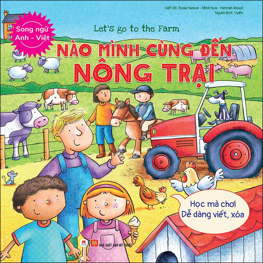 Combo 4 Cuốn: Let’S Go To The Vet (Học Mà Chơi - Dễ Dàng Viết / Xóa) (Song Ngữ Anh - Việt)