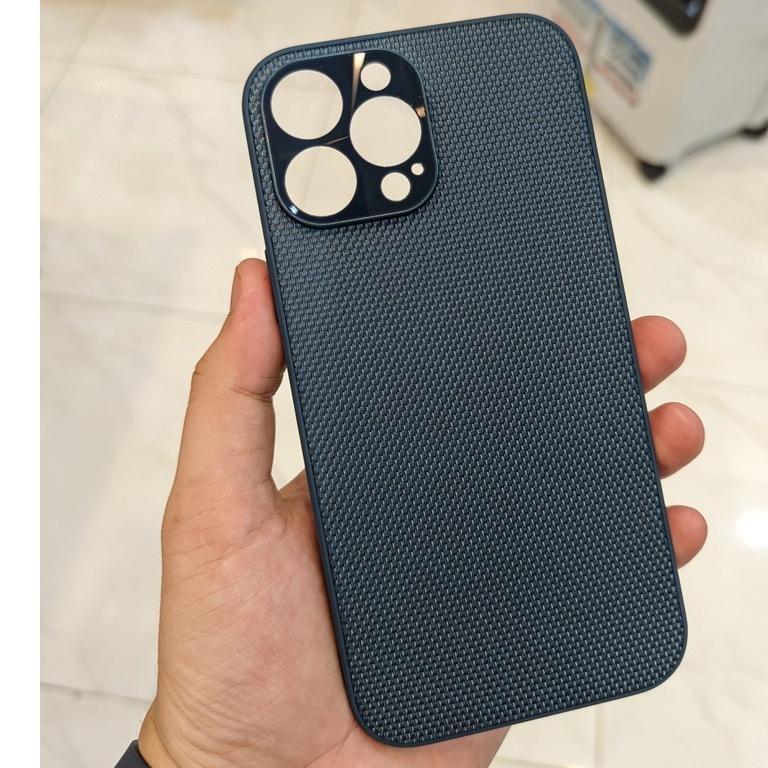 Ốp lưng ip 13 pro max ip 13 pro 13 vân VẢI NYLON nhiều màu chống bám vân tay bảo vệ camera phụ kiện huỳnh tân store