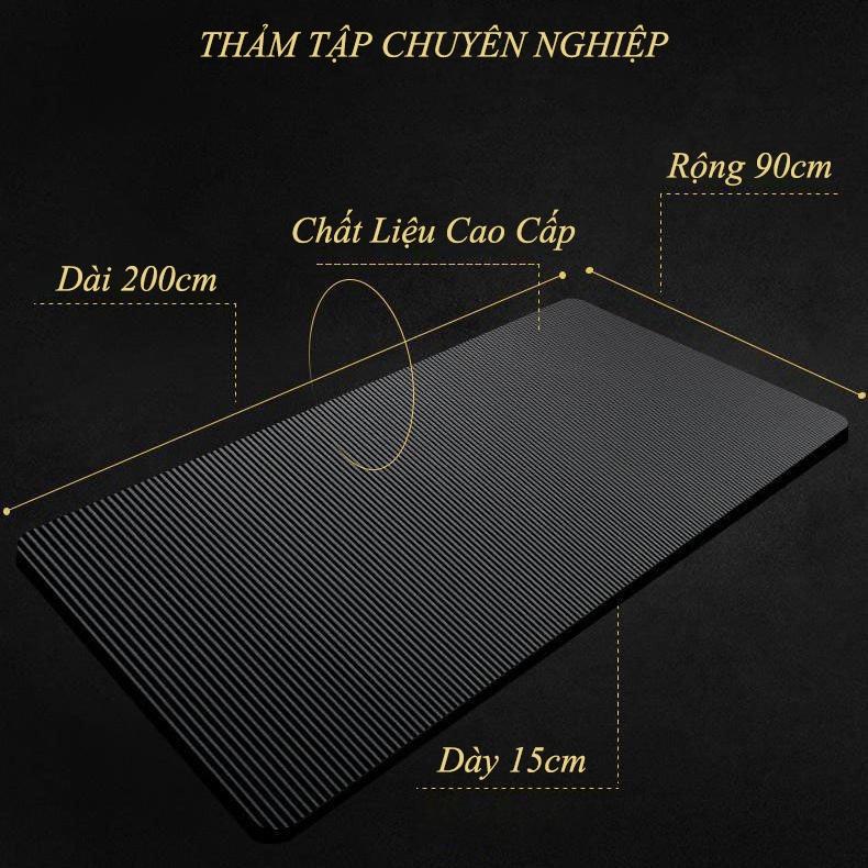 Thảm tập yoga, thảm tập gym 6mm,8mm,10mm,15mm Eco Friendly chống trượt TPE định tuyến 2 lớp T2L