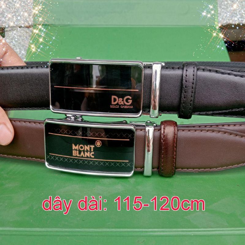 Thắt lưng nam da bò nguyên miếng đầu khoá tự động cao cấp, THC bảo hành 12 tháng