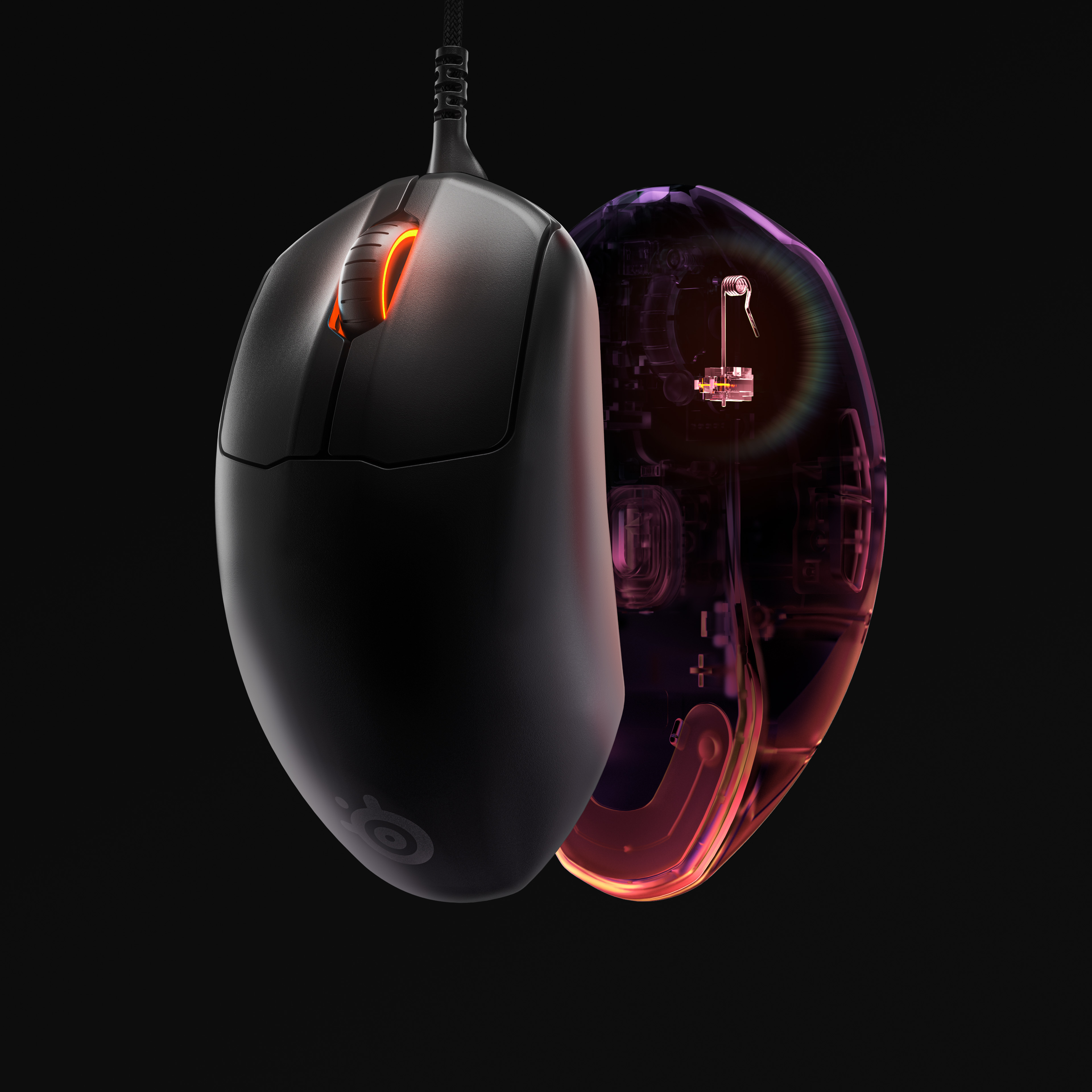 Chuột gaming có dây SteelSeries Prime màu đen, siêu nhẹ 69g, 6 nút, 18000CPI, 450IPS, 100 triệu clicks, hàng chính hãng, bảo hành 12 tháng