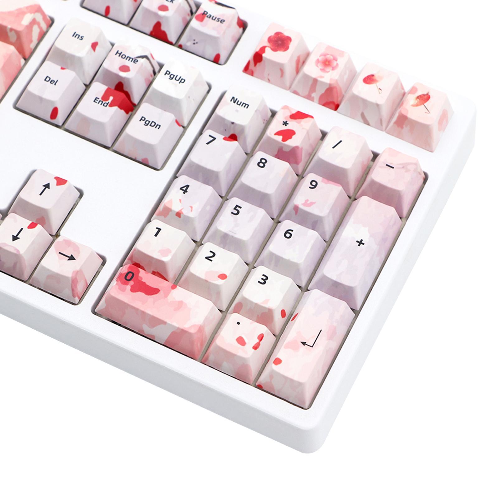 PBT 108 Keys Keycaps Cover, for 61 87 98 Gaming Mechanical Keyboard, Professional, Exquisite Spare Parts, Accessories