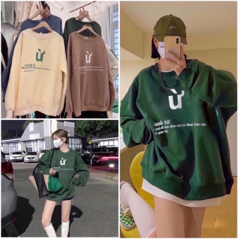 Áo Sweater nam nữ Ừ Form Rộng Tay Phồng Unisex Cổ Tròn Hottrend bao đẹp tpp990 mới