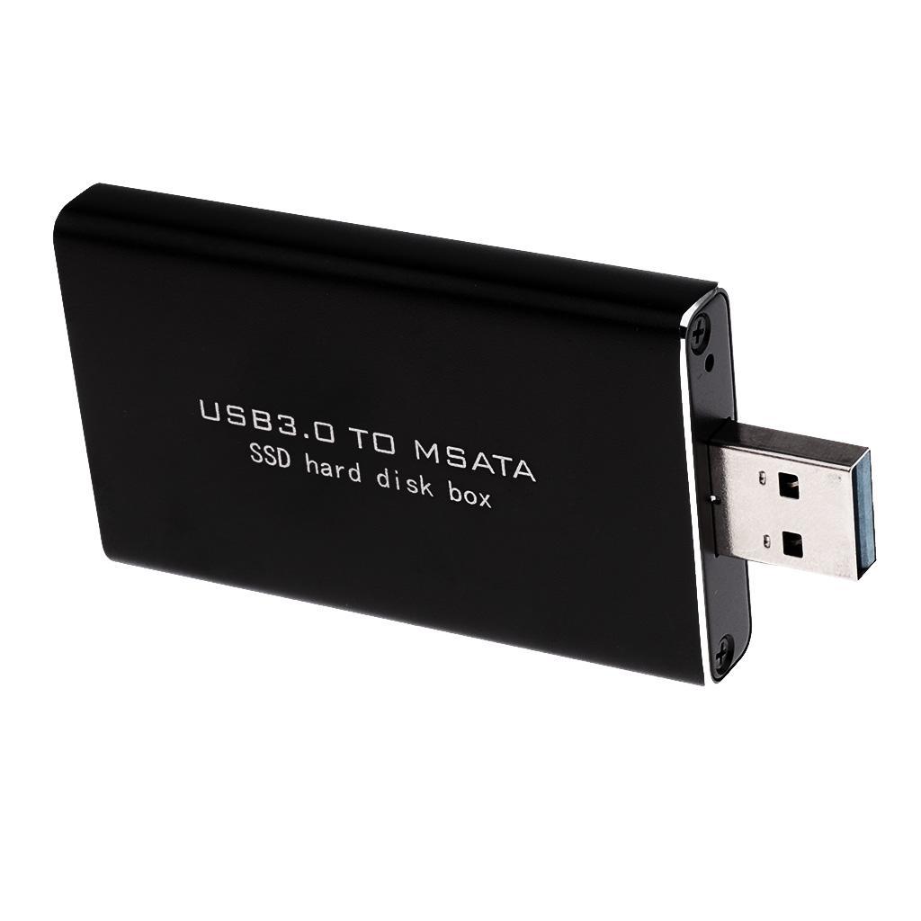 2pcs mSATA to USB3.0 SSD Enclosure Adapter Case Plug & Play Cover Box