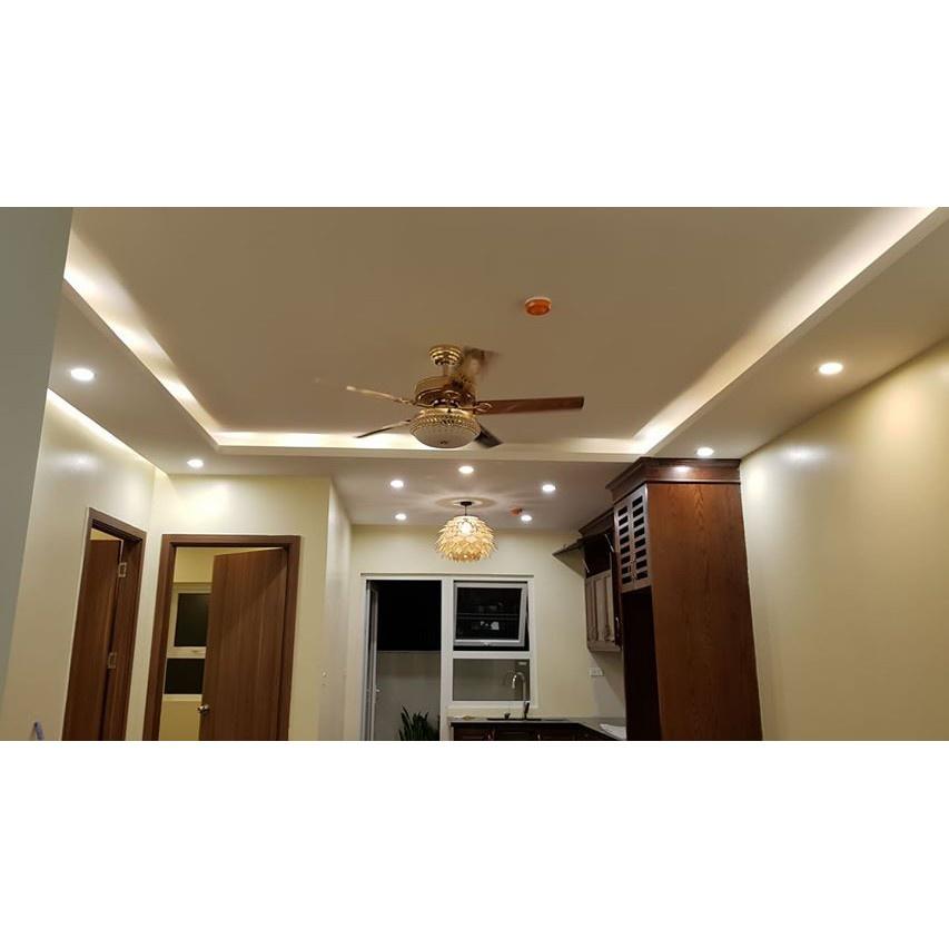 Đèn gỗ hoa sứ