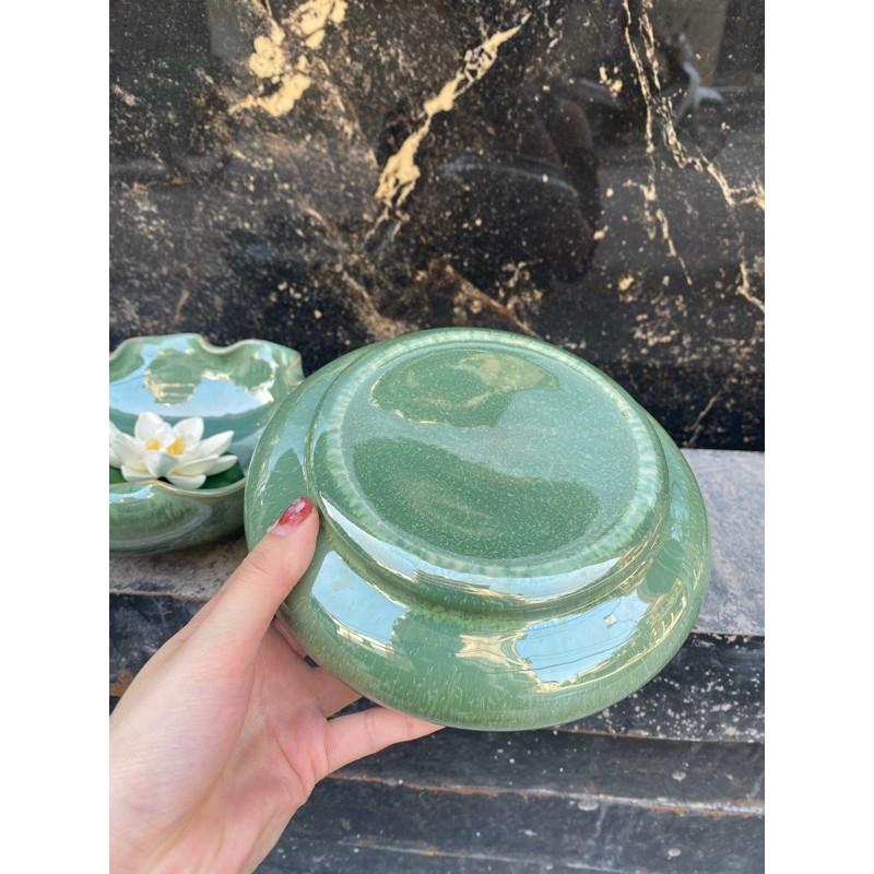 Bát sen thả hoa - Bát Minh Đường Tụ Thuỷ - Chậu Lá Sen Decor