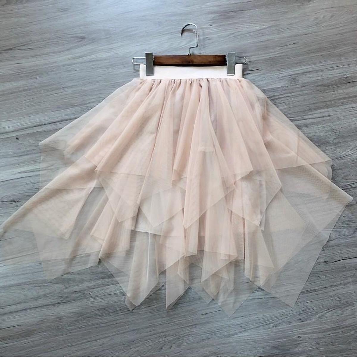 Chân váy lưới nhọn 2 lớp