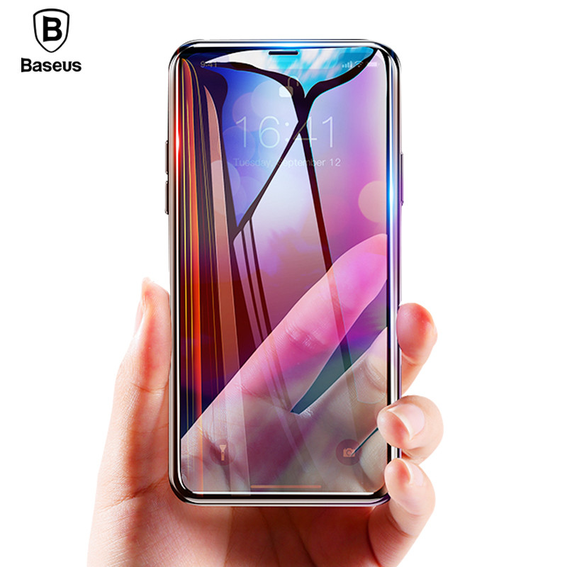 Miếng dán kính cường lực Full 3D Baseus cho iPhone XR (mỏng 0.3mm, Full màn 3D, Phủ Nano) - Hàng chính hãng