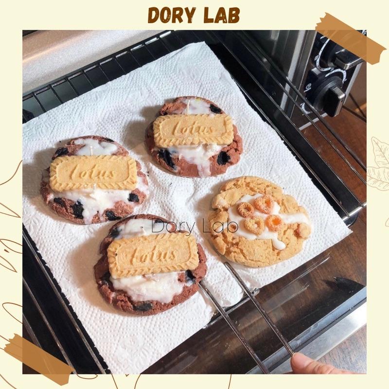 Nến Thơm Sáp Đậu Nành Bánh Quy Sôcôla Mix Topping - Dory Lab