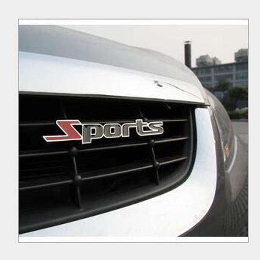 Universal Car SUV Body Fender Trunk Aluminum 3D ''Sport'' Sticker