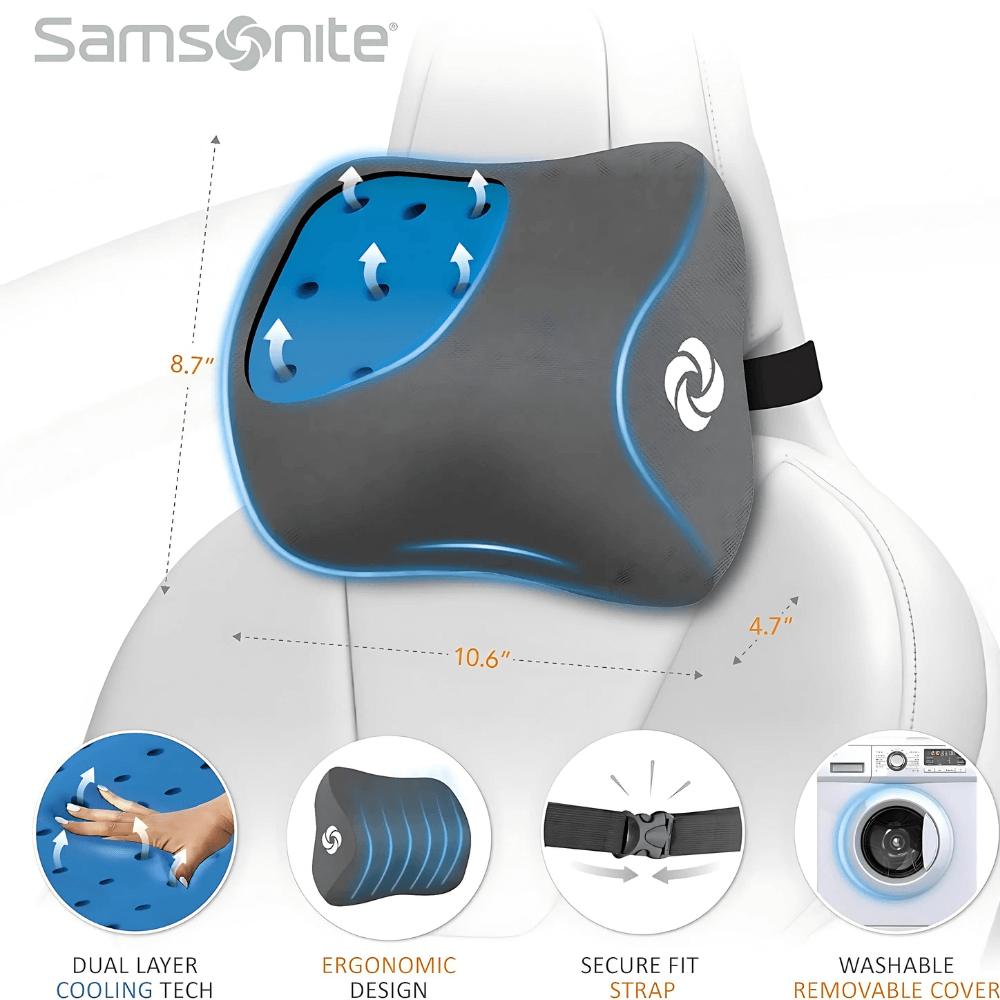 Gối tựa cổ Samsonite Cooling Technology hàng chính hãng
