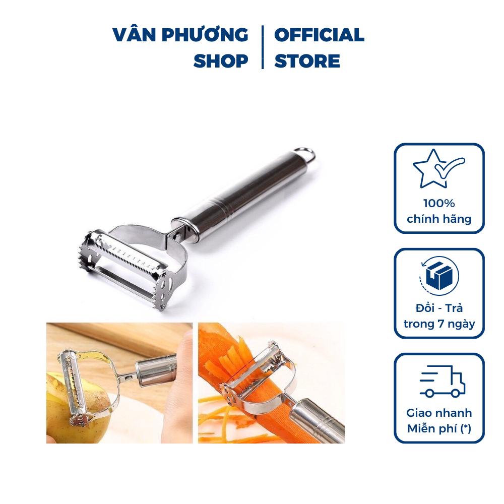 Nạo rau củ Inox đa năng 3 trong1 Vân Phương Shop