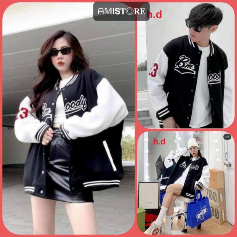 Áo khoác bomber unisex, áo khoác cặp đôi Bmoody