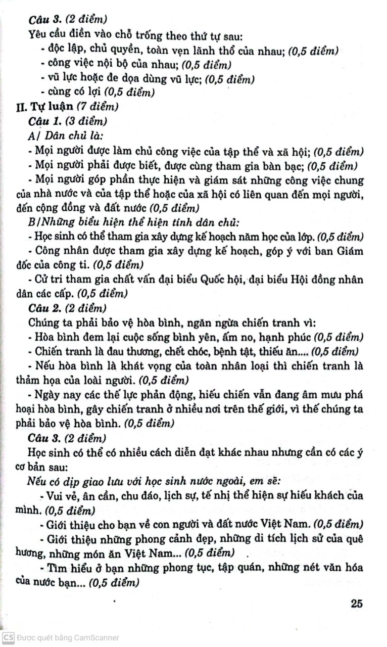 Đề Kiểm Tra Giáo Dục Công Dân 9 -  15 Phút - 1 Tiết - Học Kì