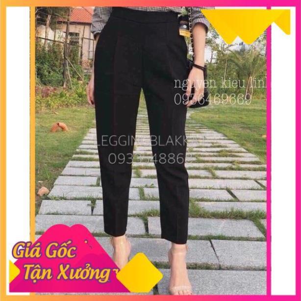 QUẦN BAGGY NỬA SAU CHUN CO DÃN BIGSIZE CHẤT TUYẾT MƯA KHÓA LỆ HÔNG THỜI TRANG BANAMO FASHION QUẦN BAGGY CHUN SAU 835