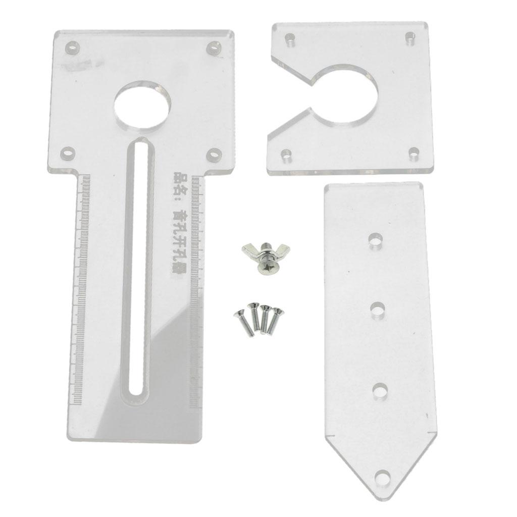 Transparent Guitar Auxiliary Template for Guitar Soundhole Making Production