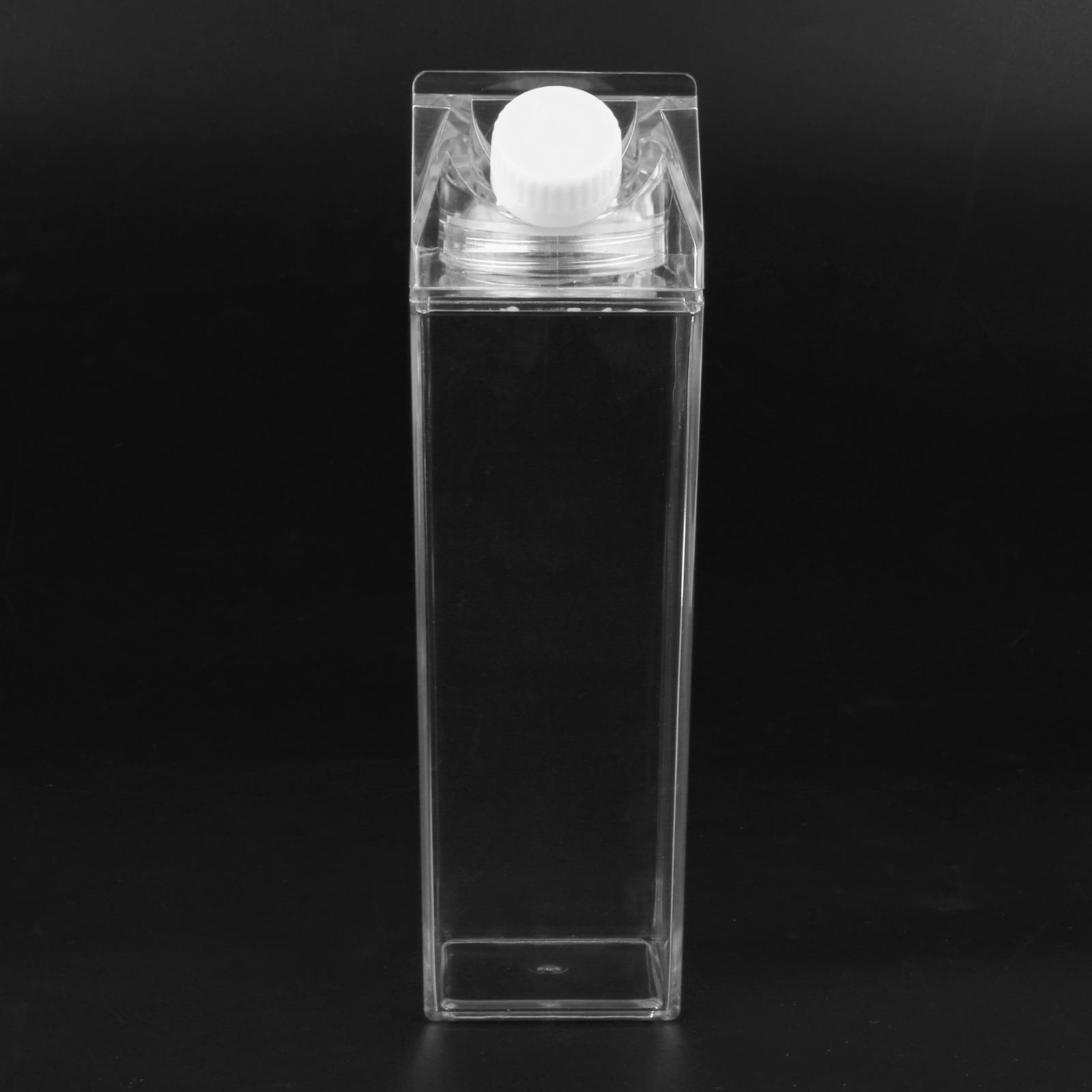 2X Milk Carton Water Bottle Portable Juice Bottle For Travel Camping Coffee