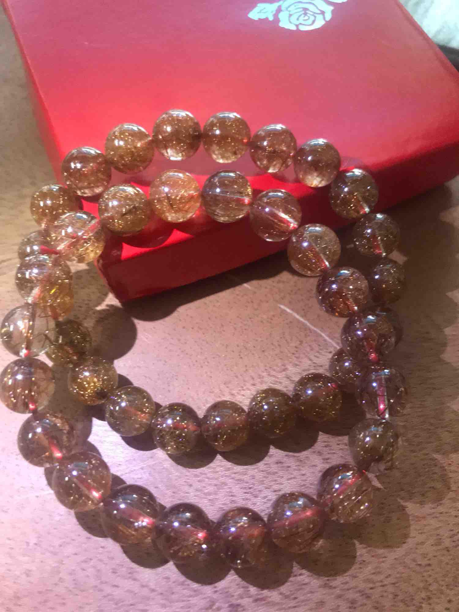 VÒNG TÓC ĐỎ THẠCH ANH ĐẸP SIZE 9mm MÀU NÂU NÂU CHUẨN NỮ MỆNH THỔ ĐÁ THIÊN NHIÊN