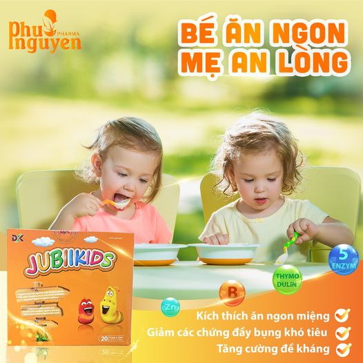 Ống Uống Giúp Bé Ăn Ngon Miệng Tiêu Hóa Tốt JubiiKids ( Hộp 20 ống )