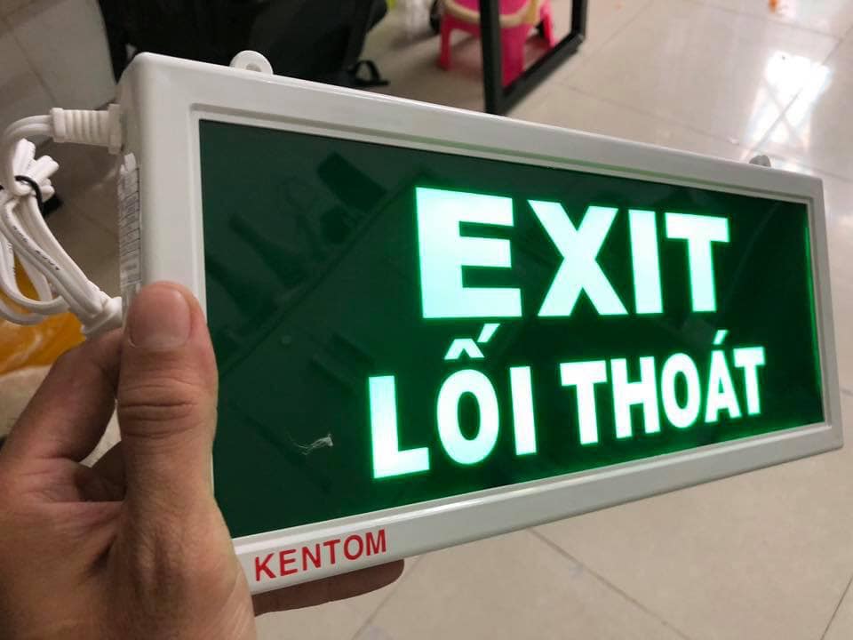 ĐÈN THOÁT HIỂM EXIT LIGHT KT-110 KENTOM (1 MẶT)