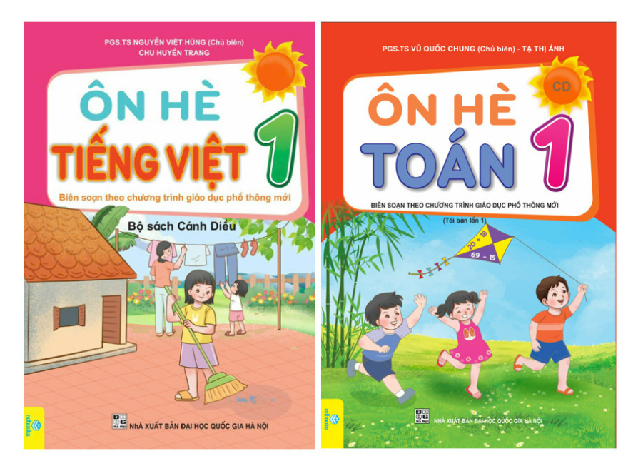 Sách - Combo 2 cuốn Ôn Hè Toán + Tiếng Việt - Biên soạn theo chương trình GDPT mới Kết Nối