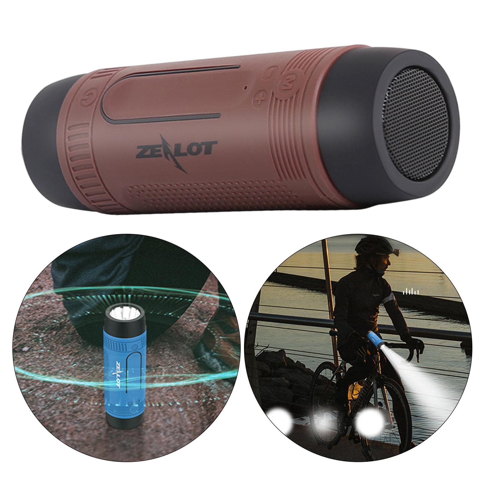 Outdoor Portable Flashlight Bicycle Bluetooth Speaker TF Card Play, Extend Playtime