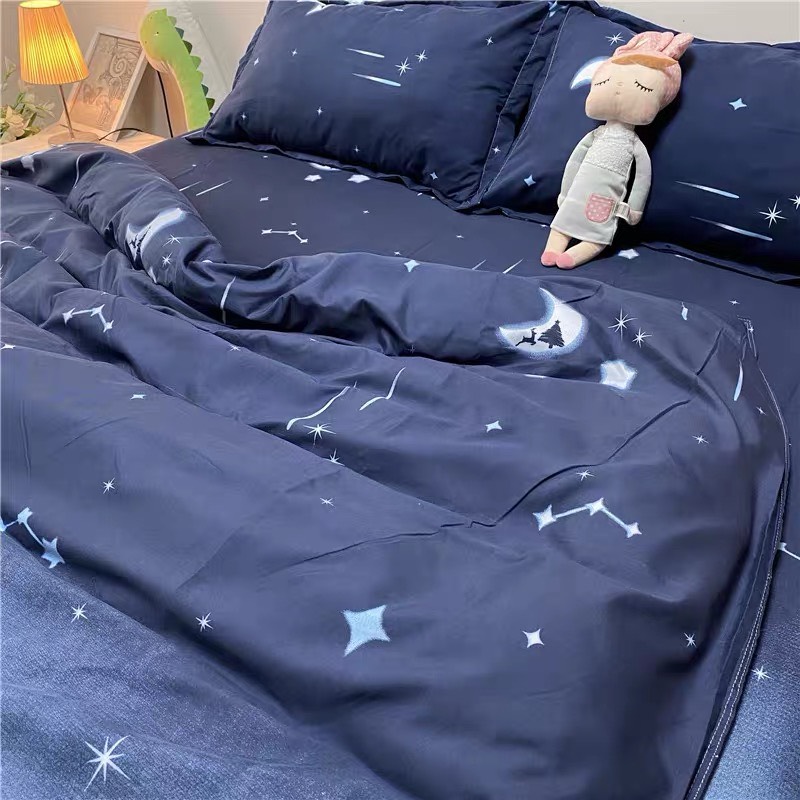 Bộ Chăn Chần Ga Gối Cotton LIDACO SP001149 - Chúc Ngủ Ngon