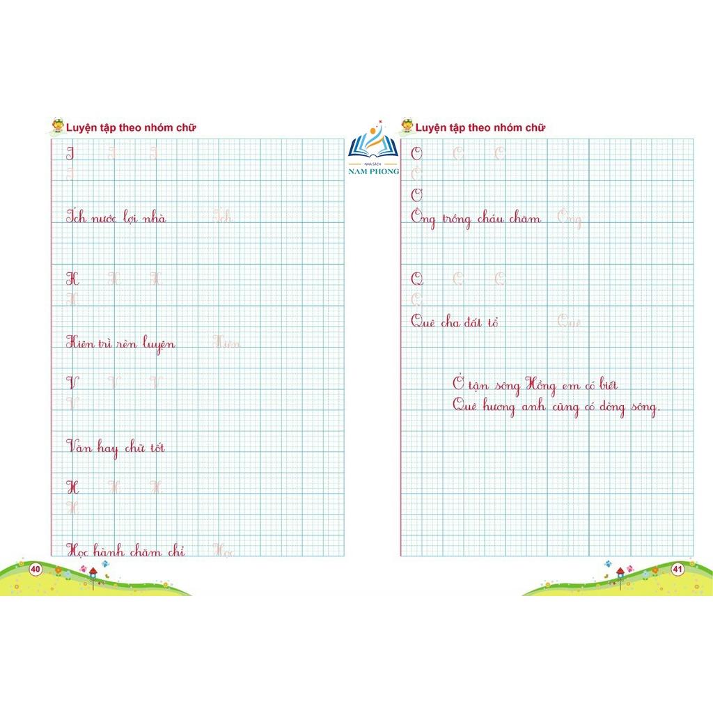 Tập viết chữ Hoa cỡ nhỏ - Luyện viết chữ cỡ nhỏ 1 ô ly theo chương trình SGK mới