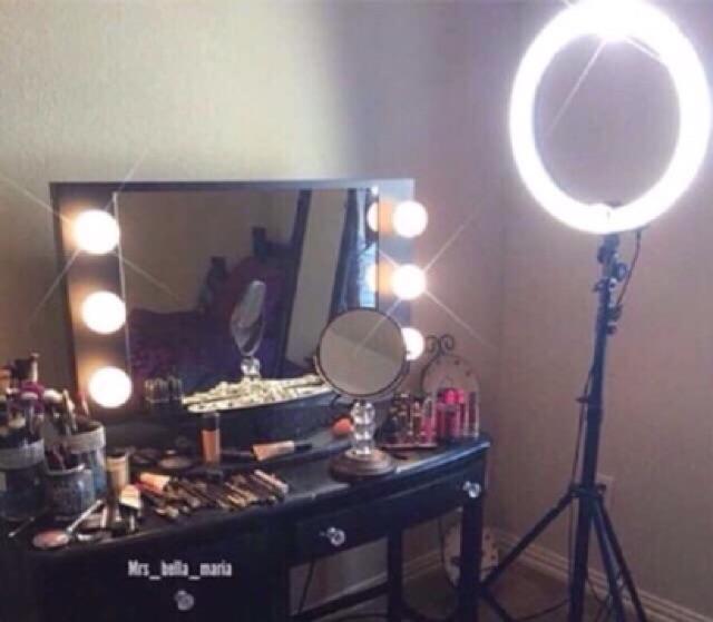 ĐÈN LED RING HQ14 THẦN THÁNH 36CM HỖ TRỢ LIVESTREAM MAKEUP STUDIO