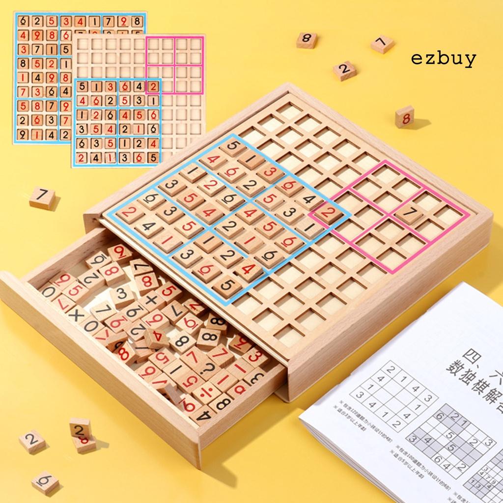 Bộ Đồ Chơi Sudoku Giải Đố Bằng Gỗ Cho Bé